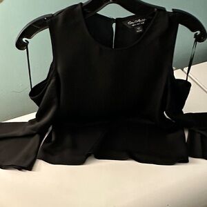 Miss Selfridge Black Blouse